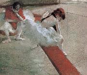 Edgar Degas Dancer have a break painting